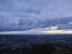 Der Blick auf Reutlingen nach dem Sonnenuntergang