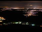Panorama vom Hohenneuffen, Neuffen und Beuren im Vordergrund, im Hintergrund das Alb-Vorland und Stuttgart, Foto: Dr Andreas H&auml;nel